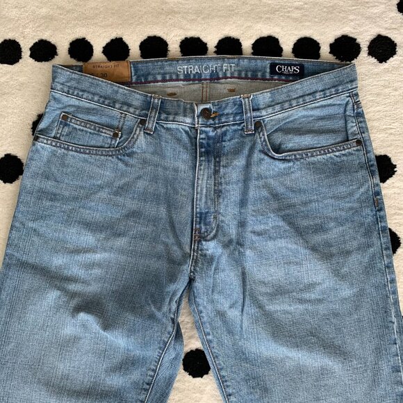 Chaps Denim Y2K Straight Fit Light Wash Casual Jeans - Picture 2 of 13